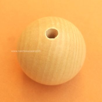 مهره چوبی دایره روشن ۵ سانتی‌متری